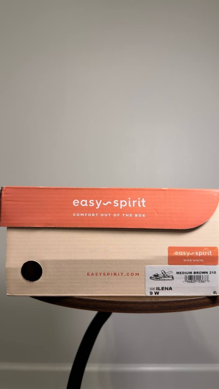 Easy  Spirit  Platform  Sandals  Cognac  9W  New  $85