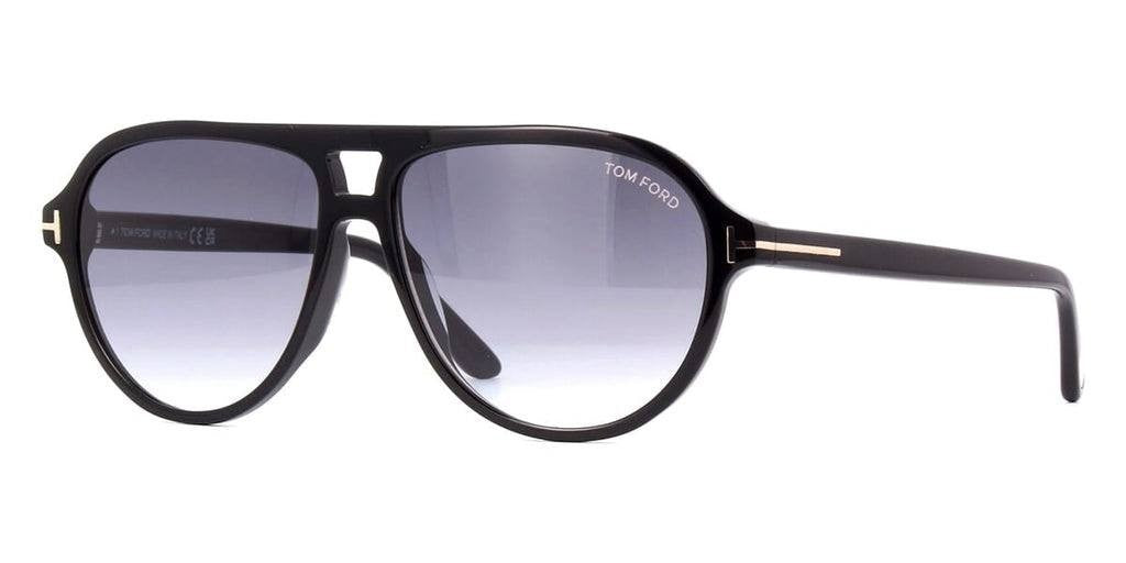 Tom  Ford   Sunglasses  Shiny  Black/Smoke  Gradient  OS  NWT  $325 