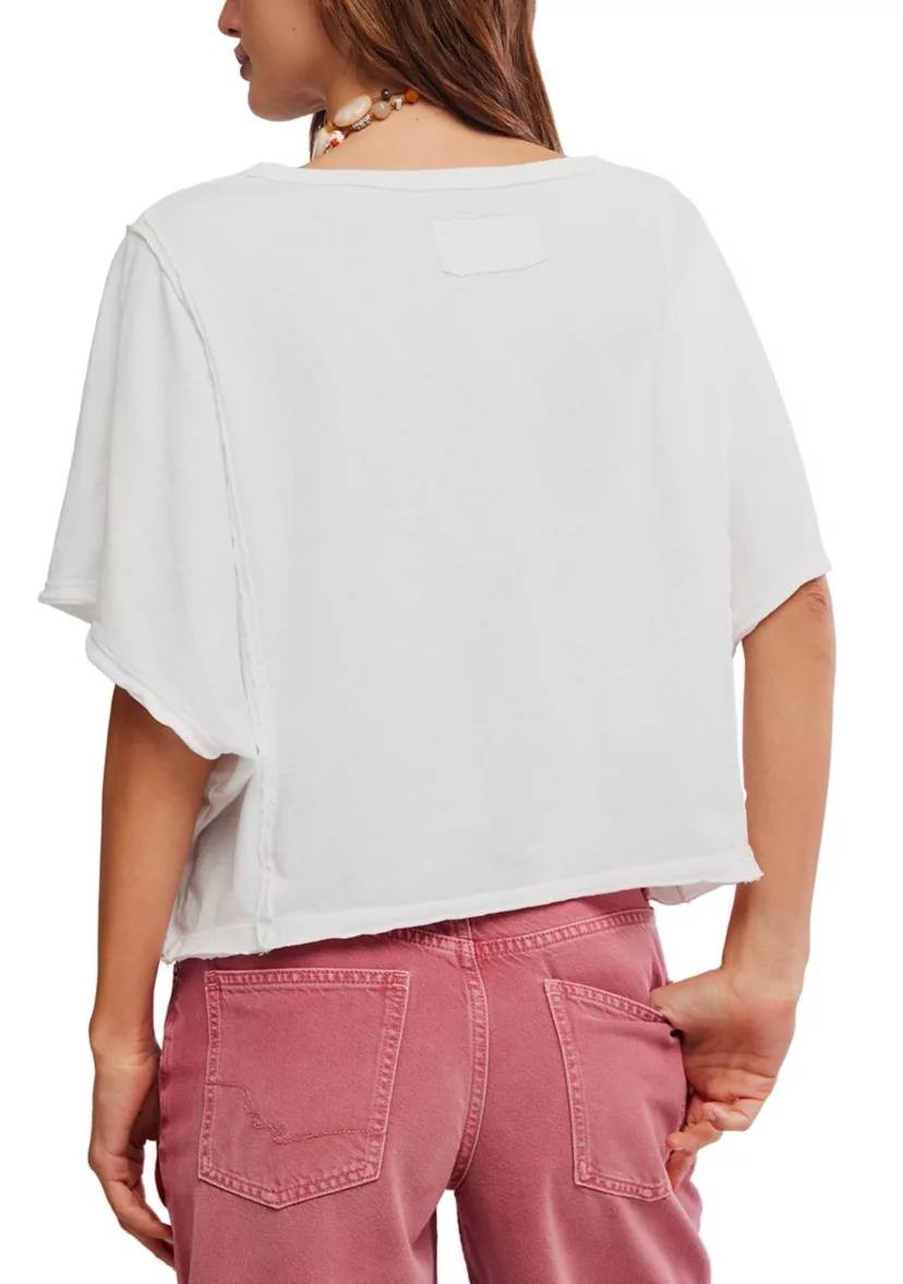 Free  People  We  The  Free  Next  Level  Shirt  Clean  Ivory  XL  NWOT  $58