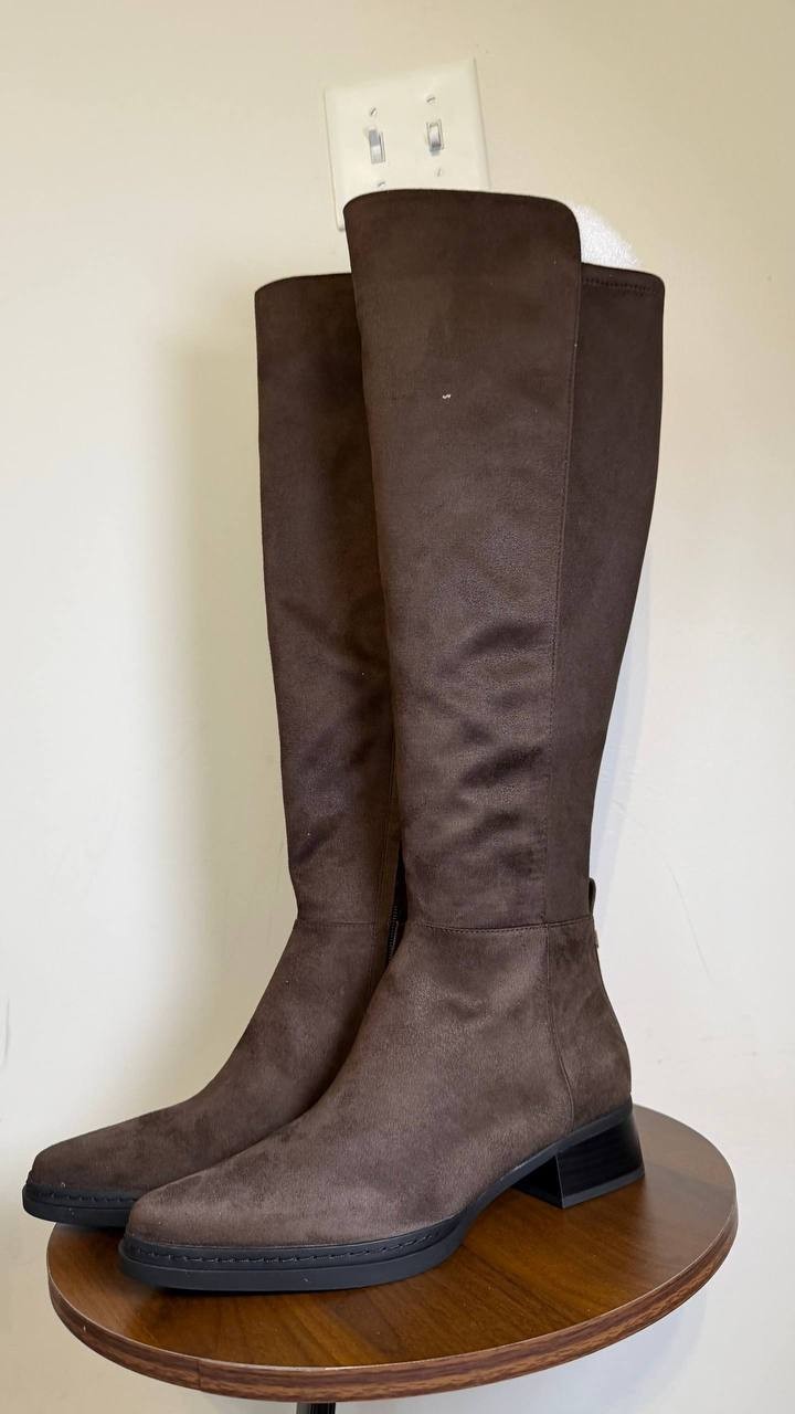 Michael Michael Kors Tall Boots 7.5W Chocolate Faux Suede New in Box MSRP $175
