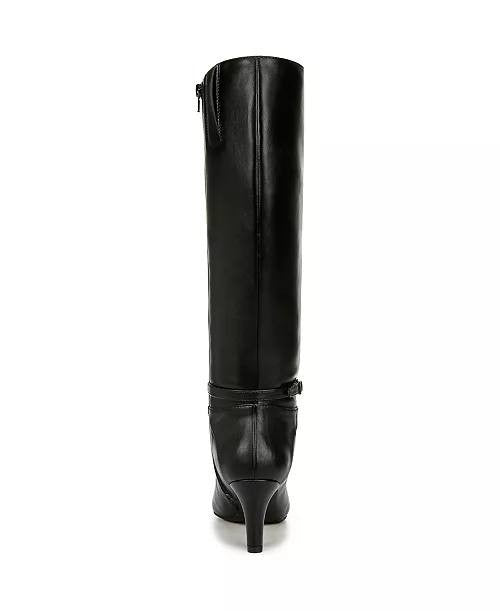 LifeStride Guild Knee High Dress Boots Black 7.5W Man‑Made $129.99 NWB