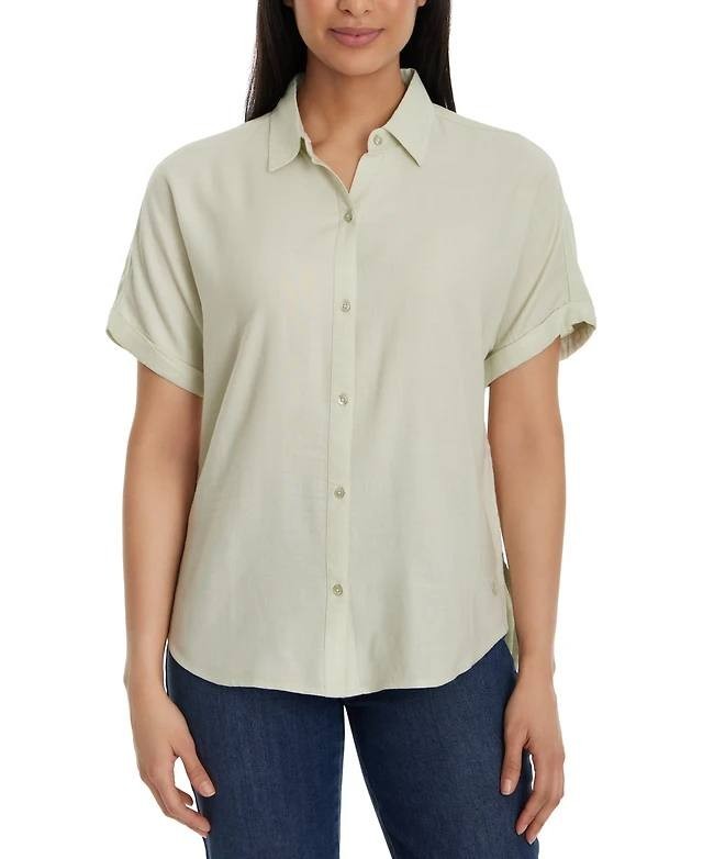 Gloria Vanderbilt Petite Daisy Short‑Sleeve Shirt – Size 2XL – NWT – $44