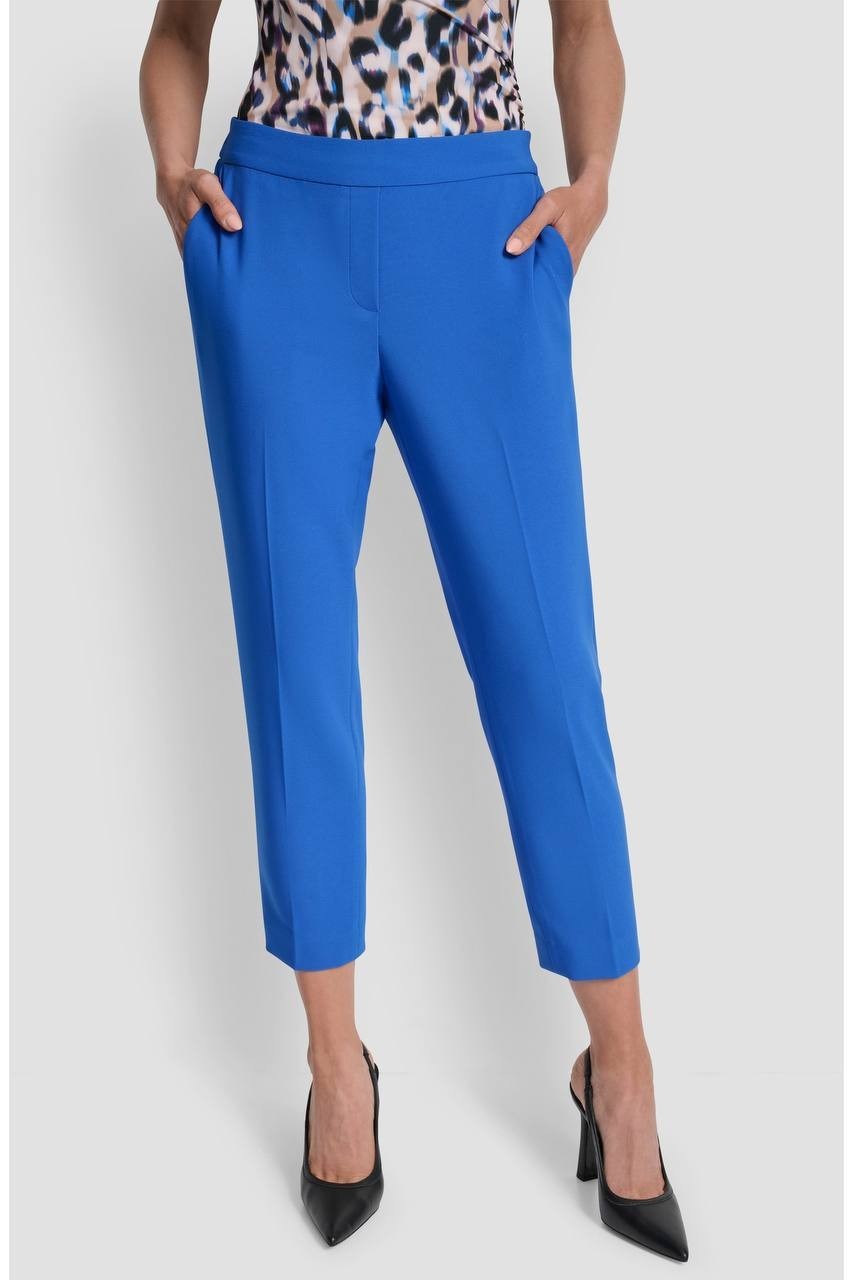 DKNY Straight Leg Ankle Crop Pants Cadet Blue 14 NWT $99