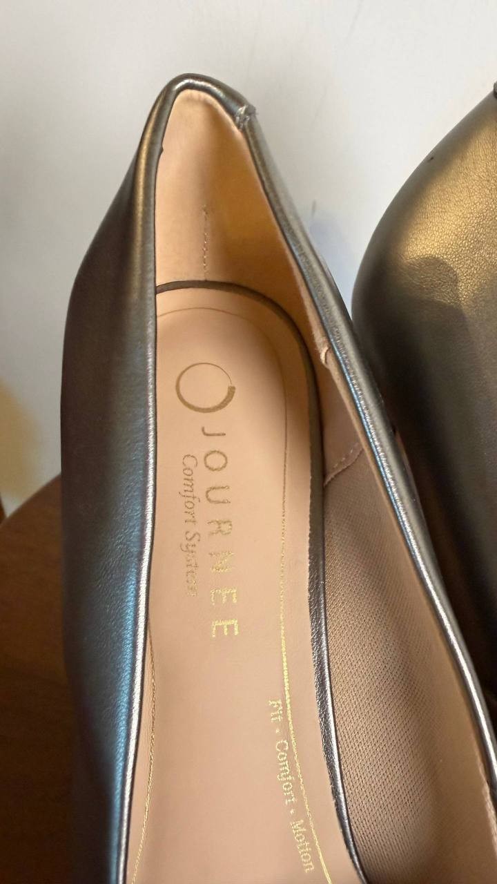 Journee Collection Venus Pumps 12M Pewter Pointed Toe Stiletto NIB msrp$93