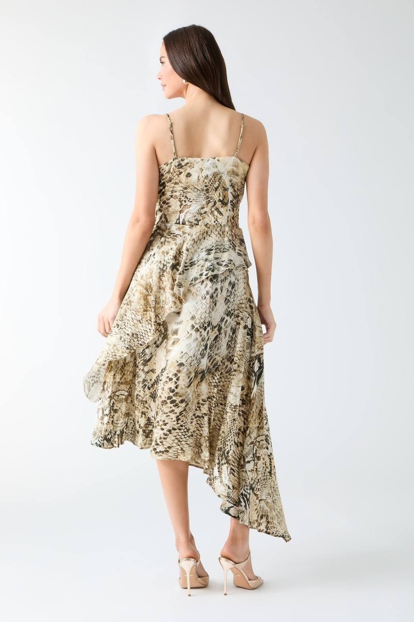 Marciano by Guess Asymmetrical Dress Jumble Skin 2 NWT $350.00