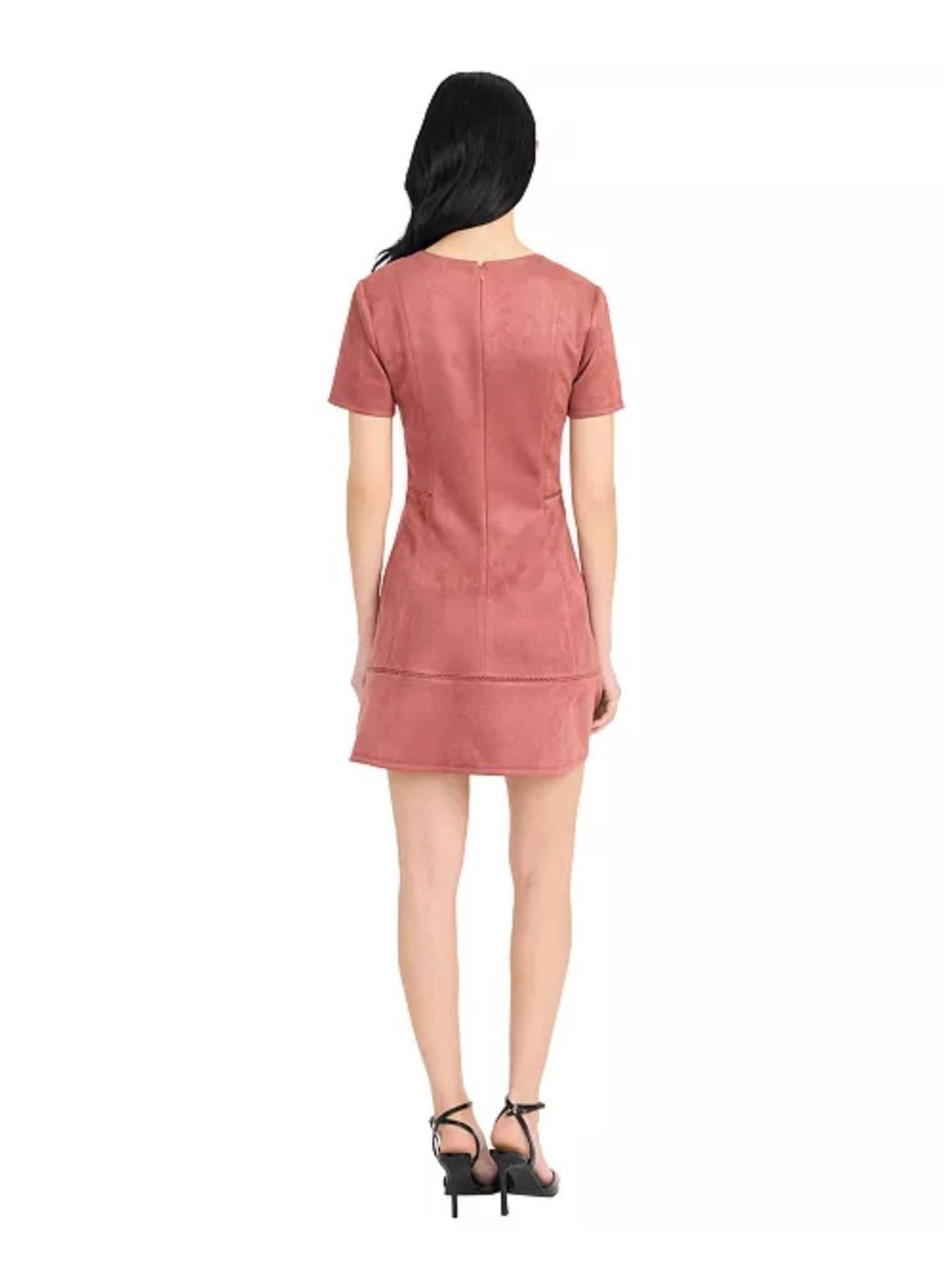 Donna Morgan Women’s V‑Neck Mini Dress – Pink – NWT – MSRP $138 – Sizes 0–16