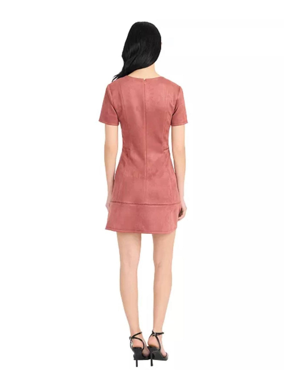Donna Morgan Women’s V‑Neck Mini Dress – Pink – NWT – MSRP $138 – Sizes 0–16