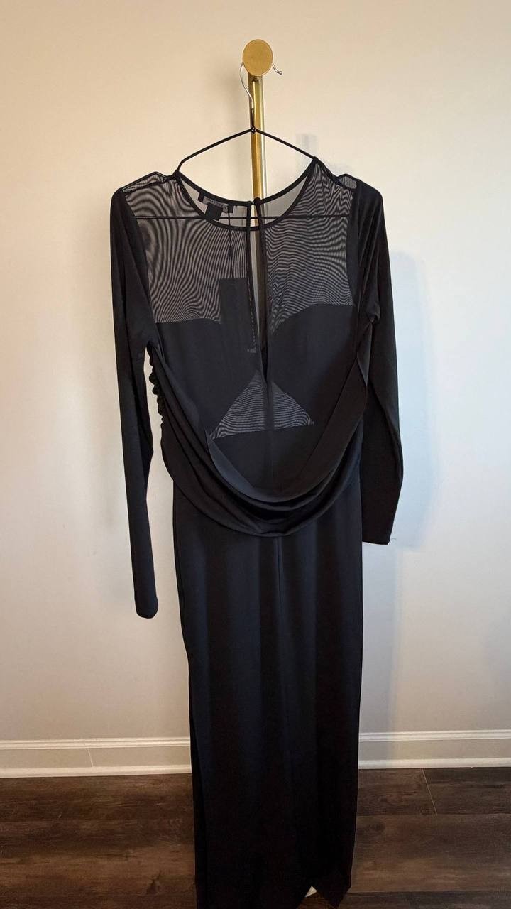 Marciano by Guess Eco Audrina Maxi Dress Jet Black Size 8 NWT $280