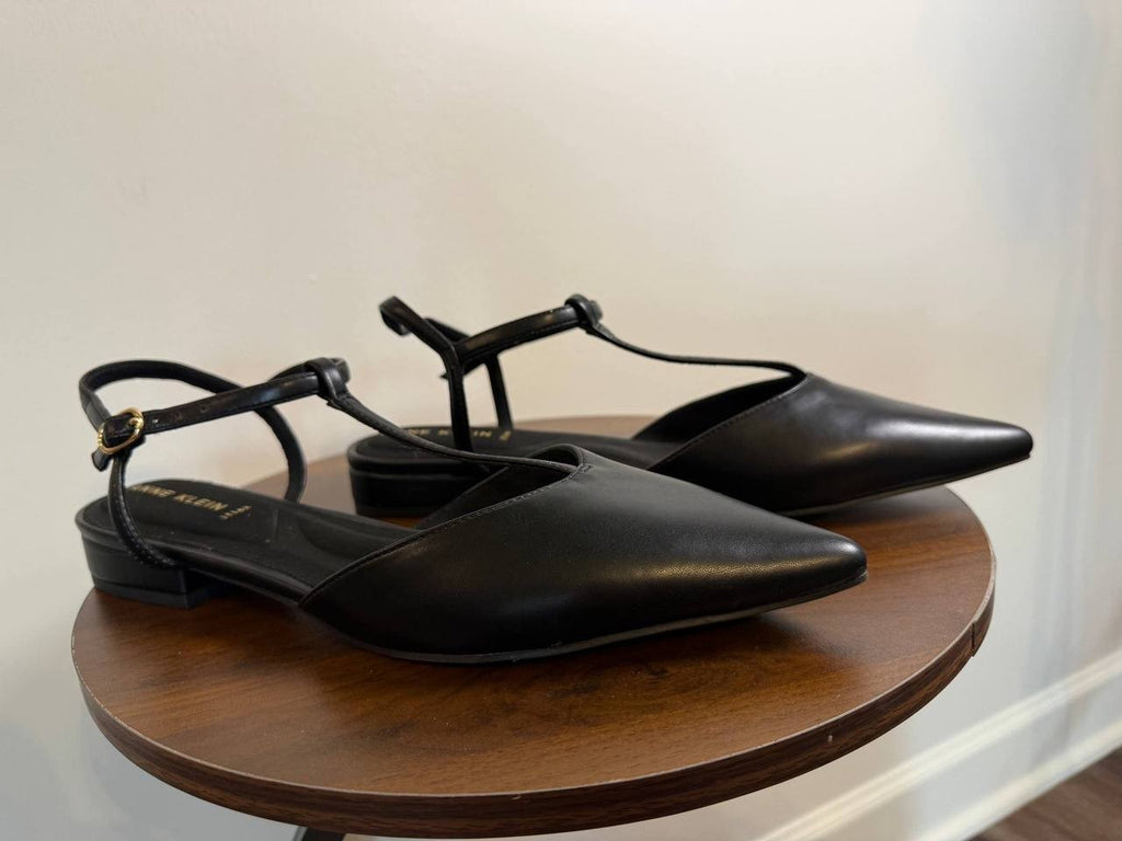 Anne Klein Emily Flats – Black – Size 10M – NIB