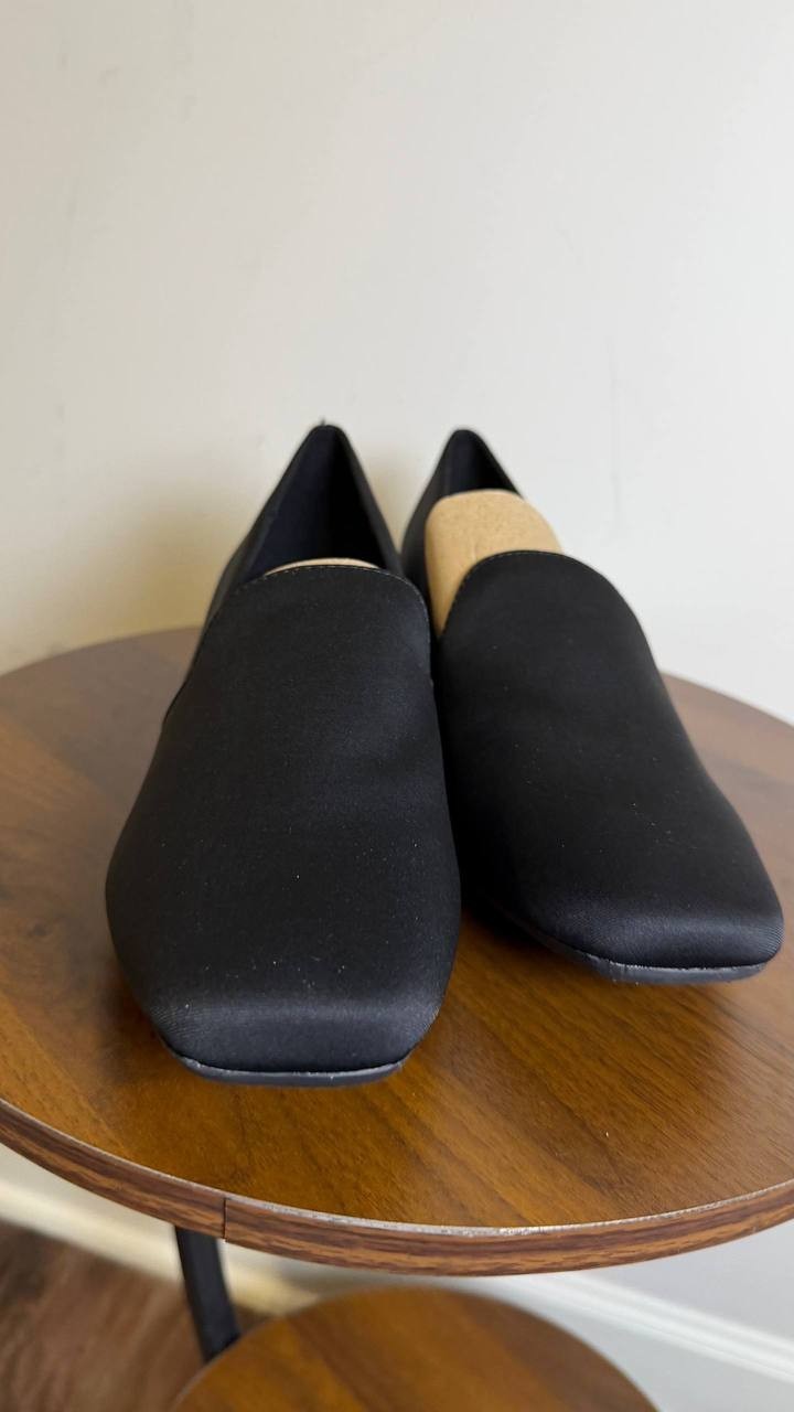 Anne Klein Black Man‑Made Slip‑On Loafers Size 9M NIB MSRP $85
