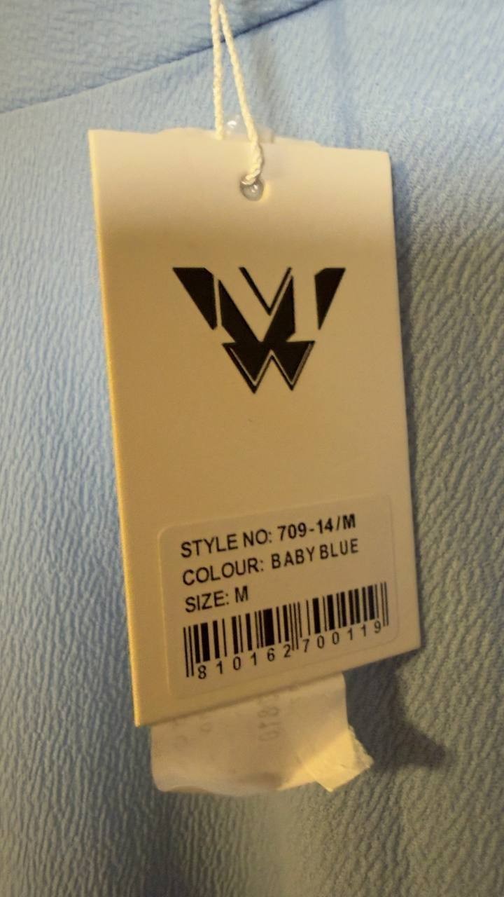 White Mark Flared Midi Skirt with Pockets Baby Blue M NWT $59