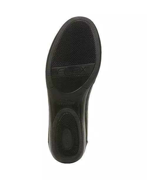 LifeStride Incredible 2 Flats 7.5M Black Slip‑On Wedge Comfort NIB msrp$79