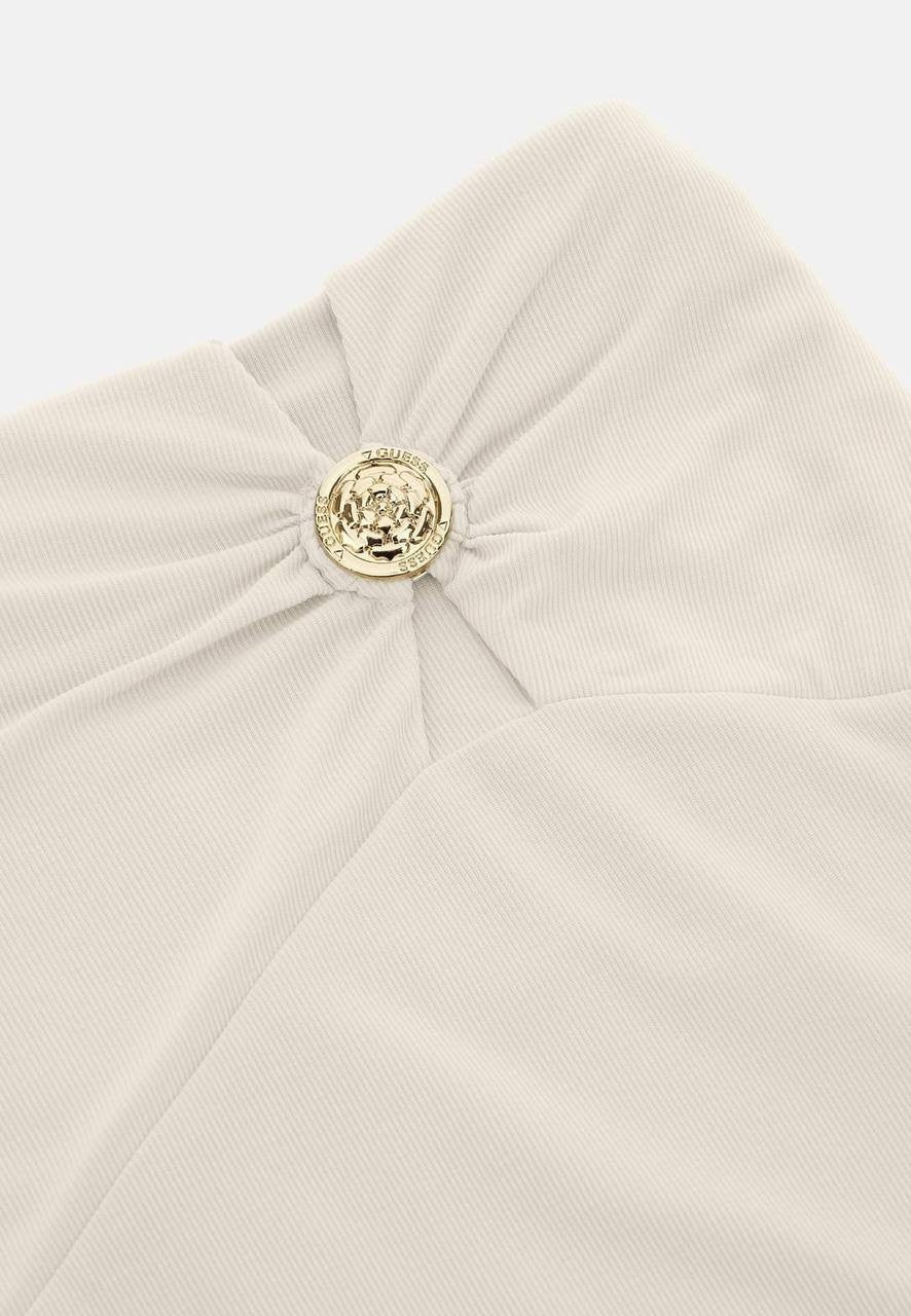 Guess Zama Button-Detail Pencil Skirt Beige XL NWT $70