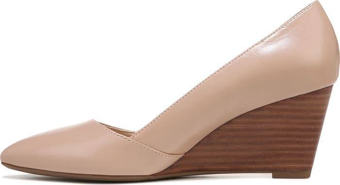Franco Sarto Frankie Women’s Leather Wedge Pump Ballet 9M Leather $125 NWB