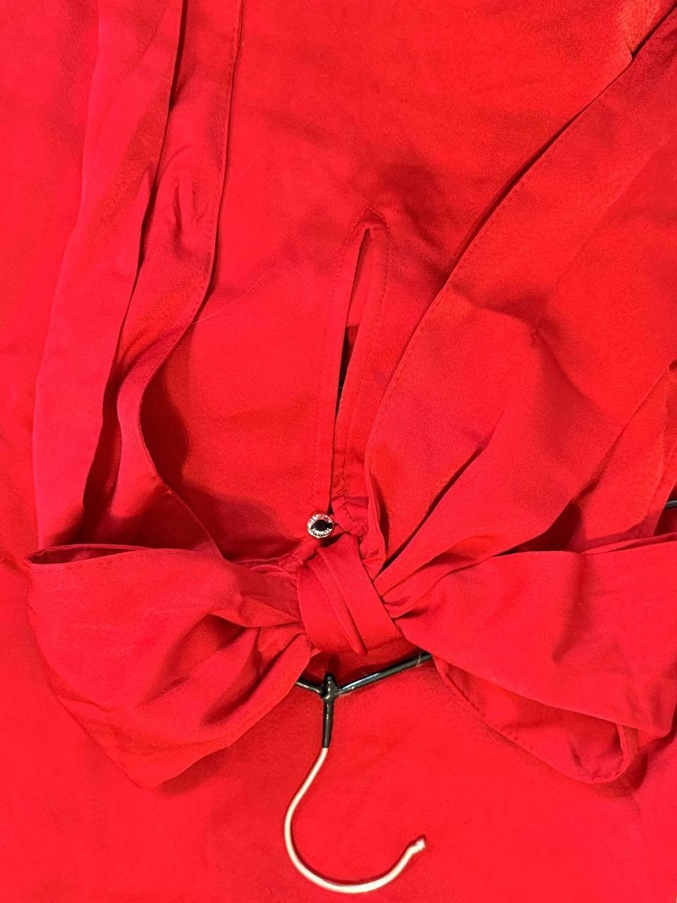 Tommy Hilfiger Sleeveless Blouse – Red – Size XL – Pintuck Front – NWOT-MSRP$59