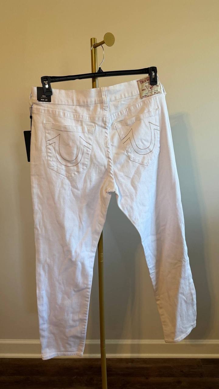 True Religion Men’s Rocco Skinny Jeans White W38 L32 $169 NWT