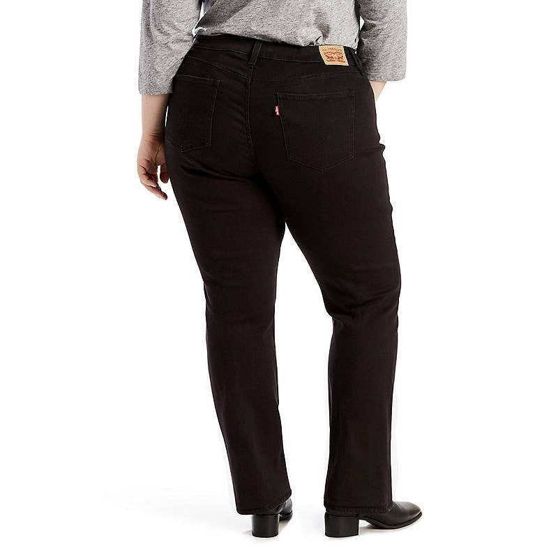 Levi’s 414 Classic Straight Leg Mid Rise Jeans Soft Black 26W NWT $59.50