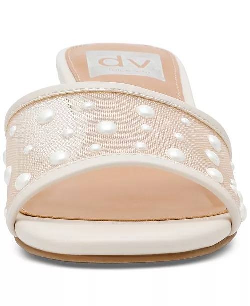 DV  Dolce  Vita  Slide  Dress  Sandals  Ivory  Pearl  7.5  New  $65