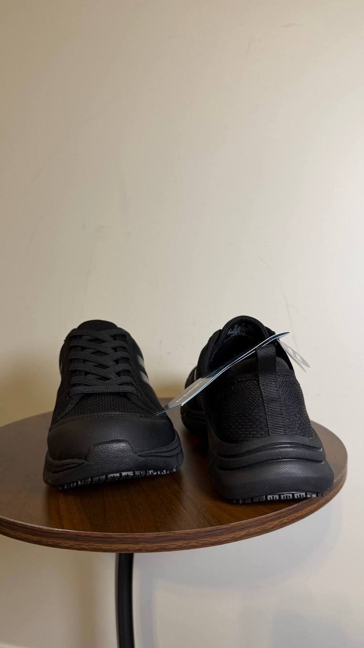 Dr. Scholl’s Black Textile Slip‑On Work Shoes 9M NIB $65