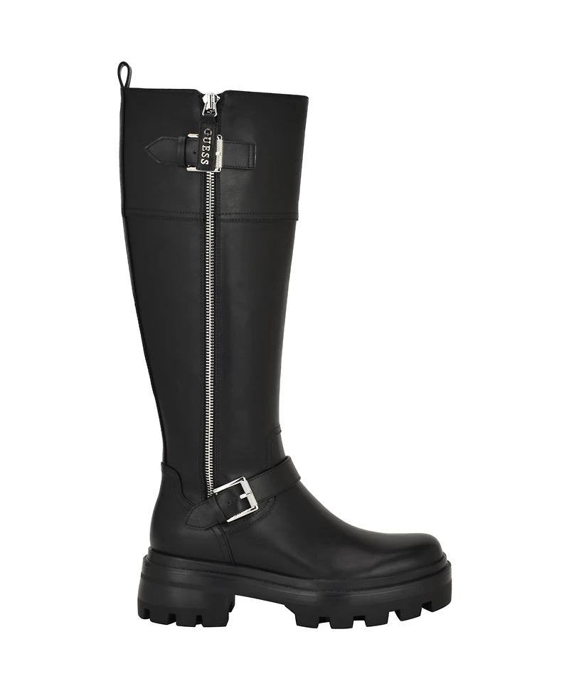 Guess Tall Boots 8.5M Black Man‑Made New in Box MSRP $169