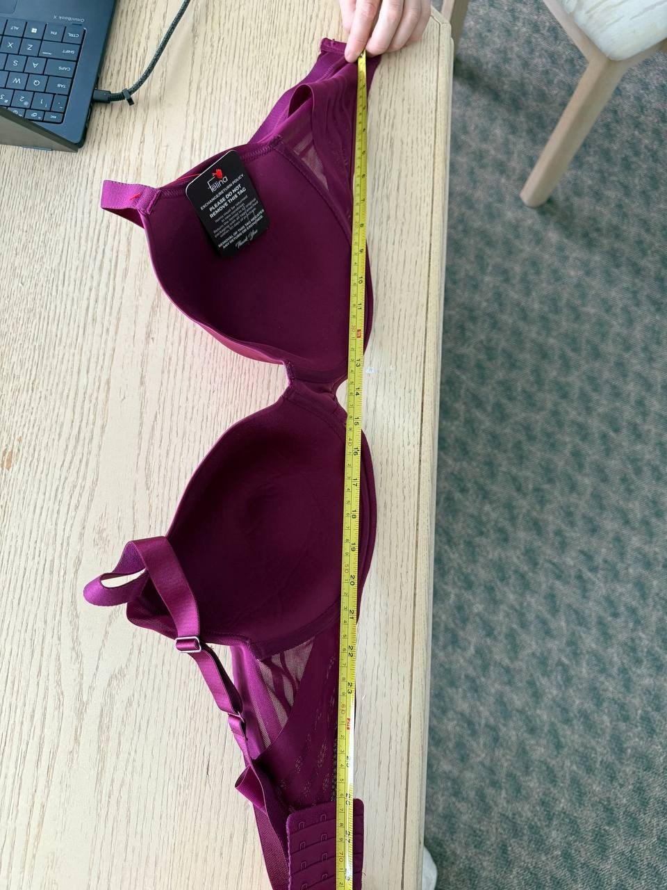 Felina Marvelous Side Smoothing T-Shirt Bra 38DDD Purple Style 245033 NWT