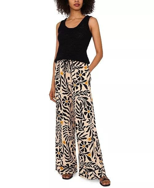 1.STATE Roll-Neck Tank Top Women's Black M NWT Cotton Blend Relaxed Fit