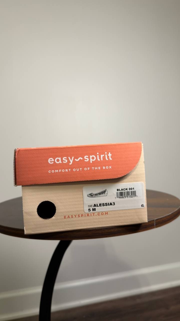 Easy  Spirit  Ballet  Flats  Black  5M  New  $69