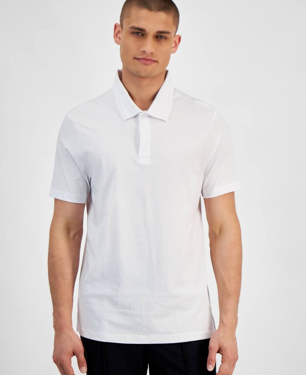 Alfani Men’s Regular‑Fit Mercerized Polo Shirt White XXL Cotton $60 NWT