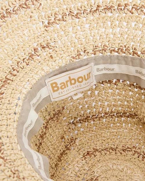 Barbour  Cloche  Hat  Natural  Paper  M  New  $60