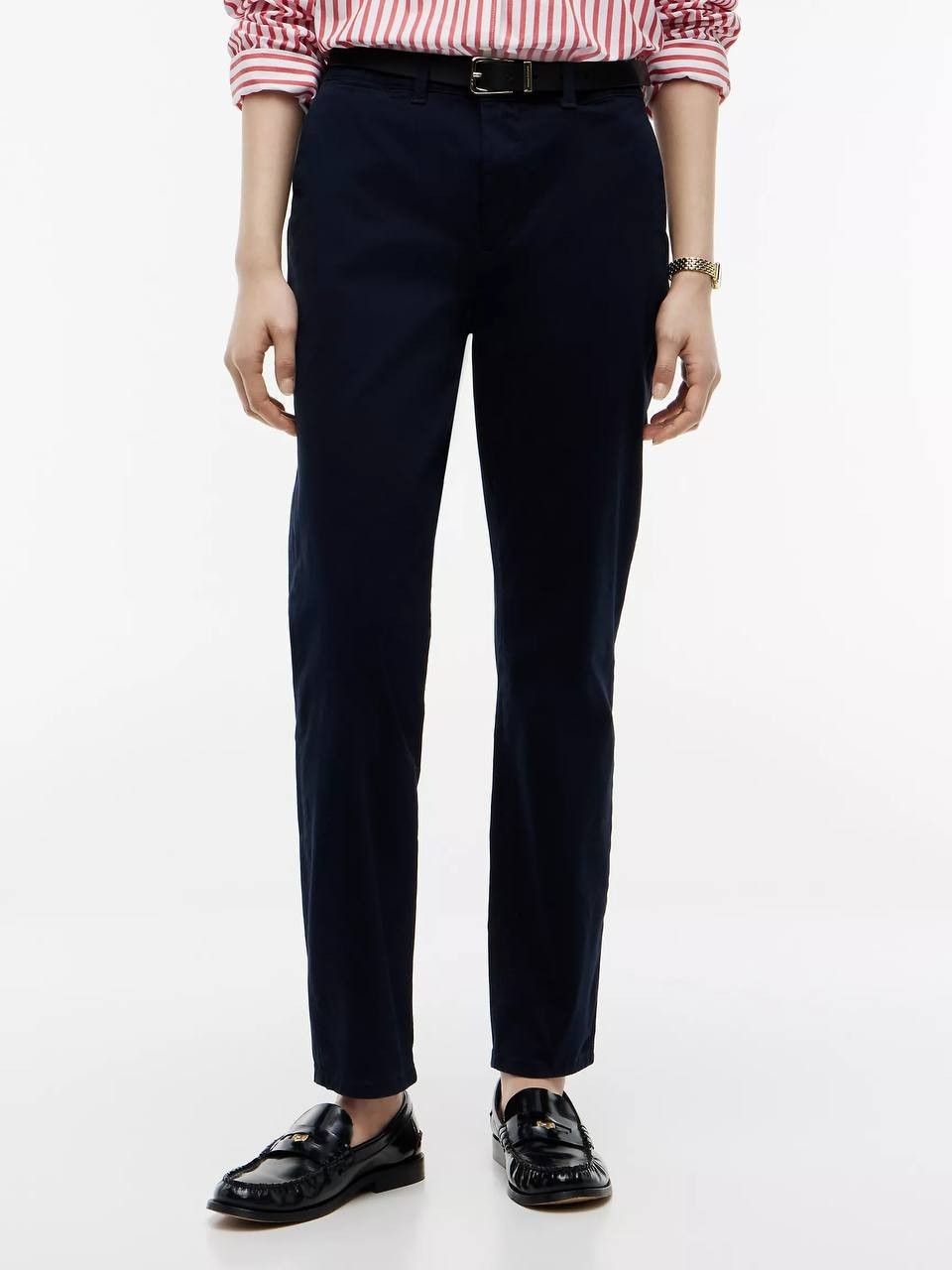 Tommy Hilfiger Women’s Slim Fit Chino Navy Size 10 Pre‑Owned Good $79.50