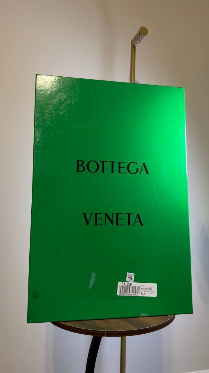 Bottega  Veneta  James  Boot  Black  Leather  36  New  $2150