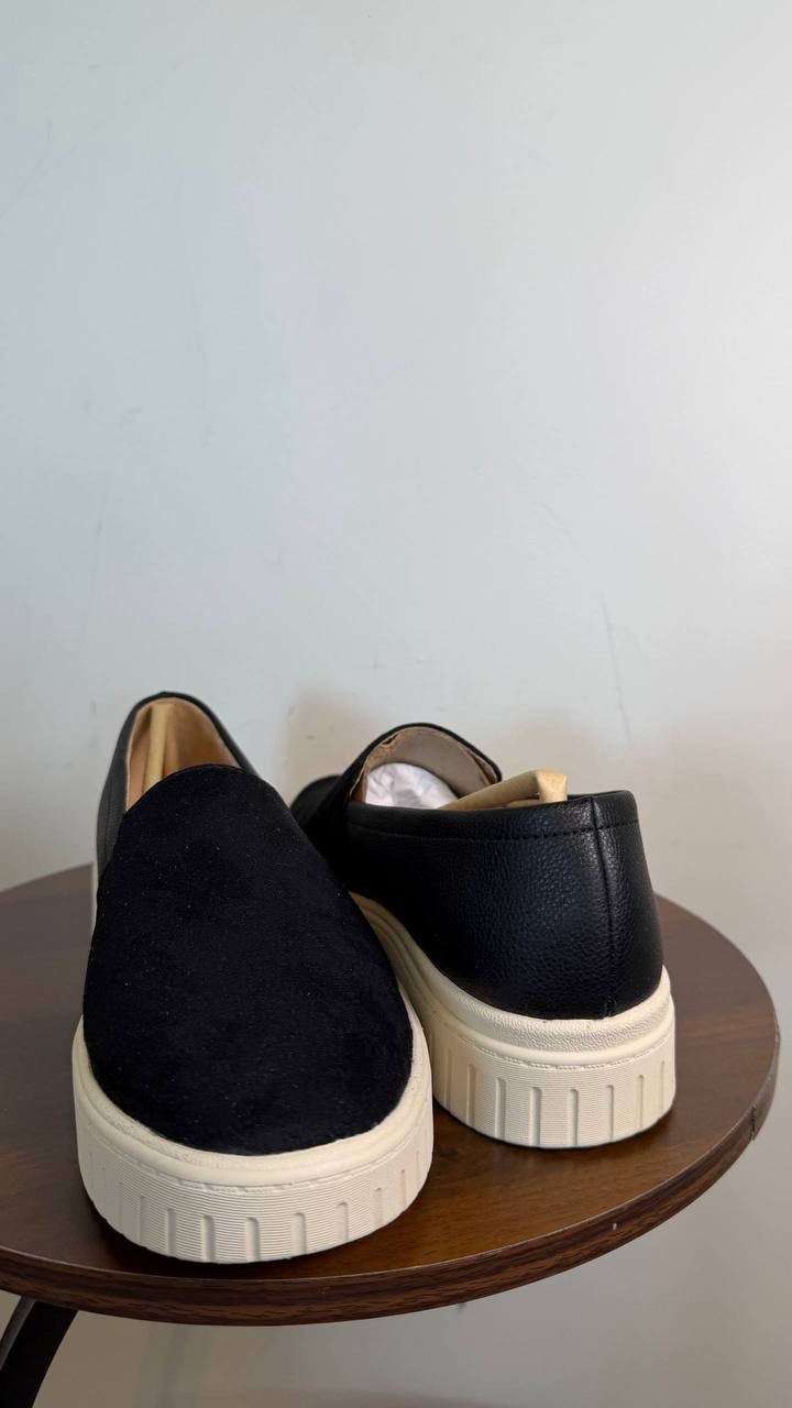 LifeStride Grandeur Women’s Slip-On Sneaker Black 10M Synthetic/Fabric $80 NWB