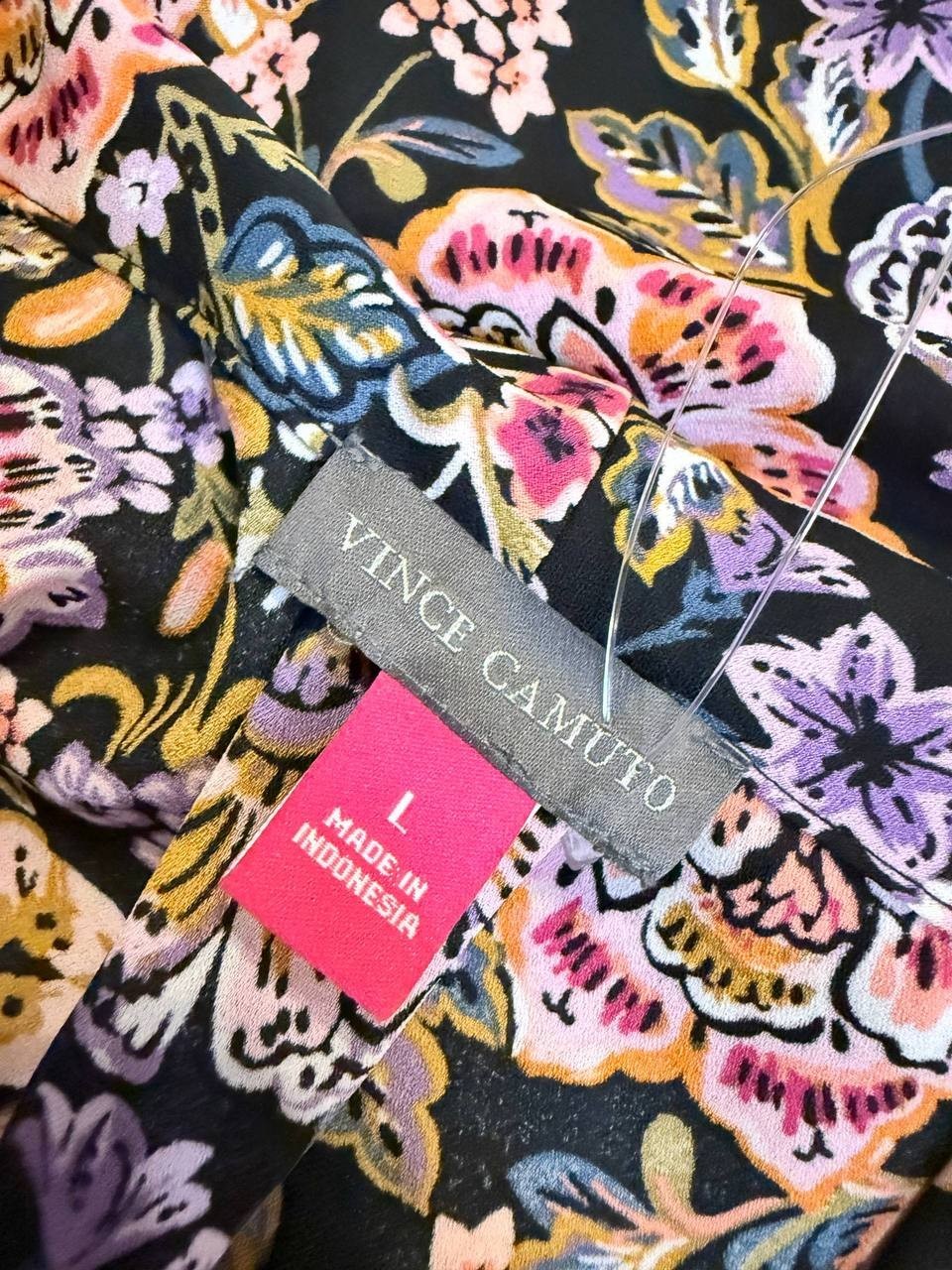 Vince Camuto Floral Midi Dress – Size L – NWT