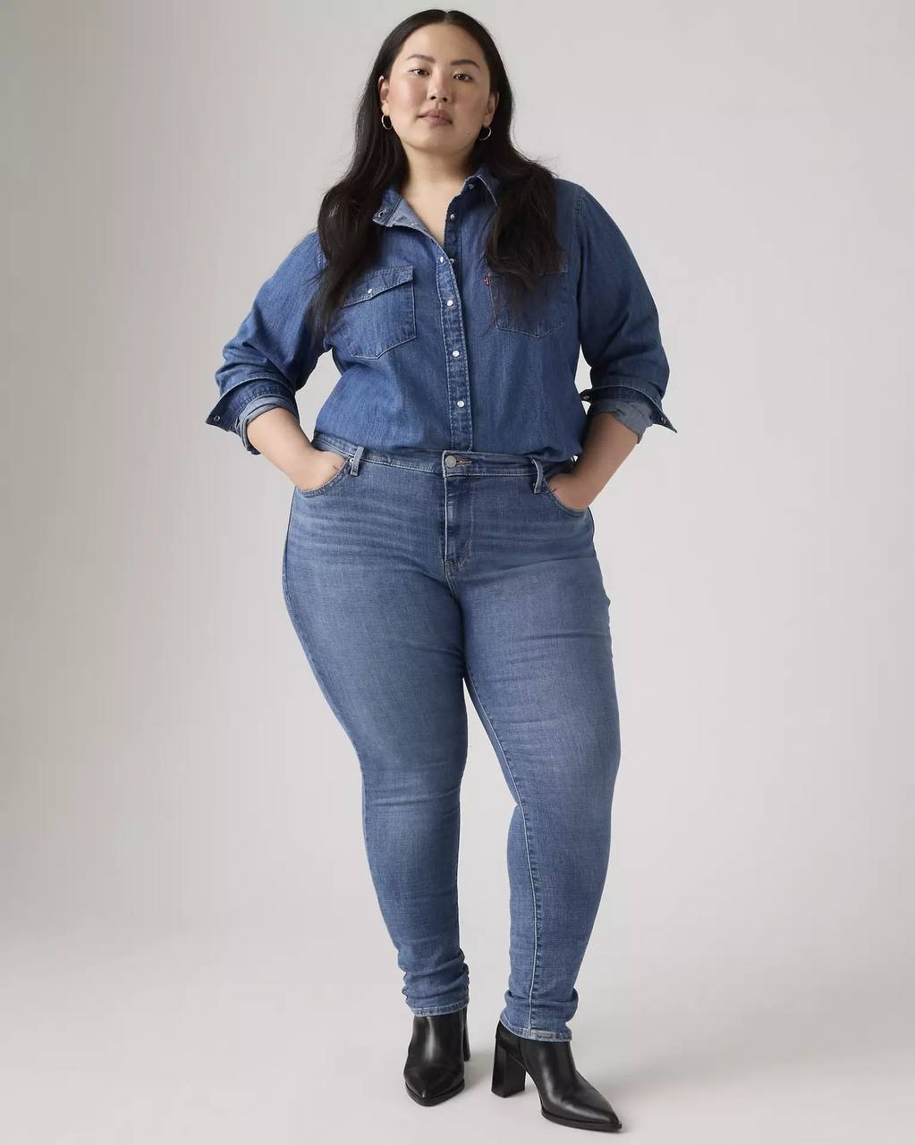 Levi’s 721 High Rise Skinny Jeans Plus Size 20W Lapis Air NWT $69.50