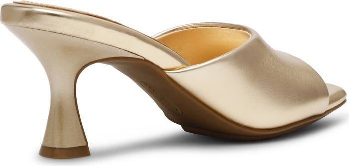 Anne Klein Jerilyn Sandals 7M Light Gold Slide Kitten Heel NIB msrp$89
