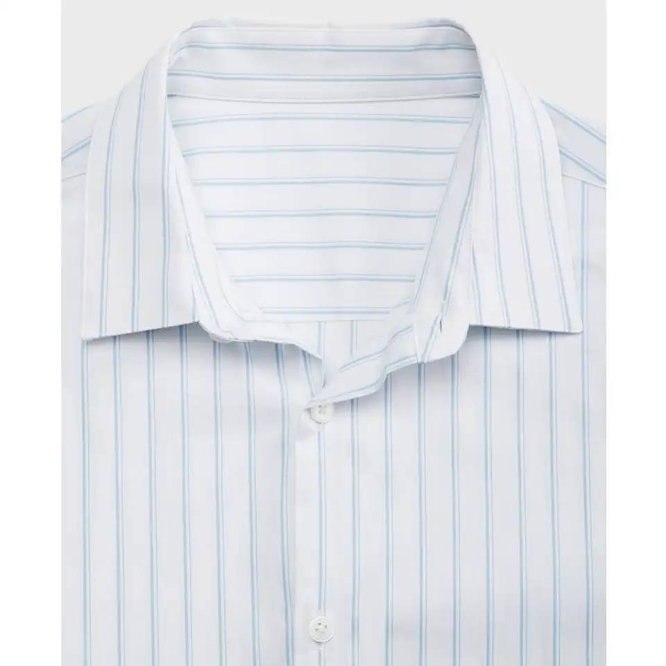 Mode of One Men’s Slim‑Fit Button‑Down Shirt Pale Indigo Stripes S $59.50 NWT