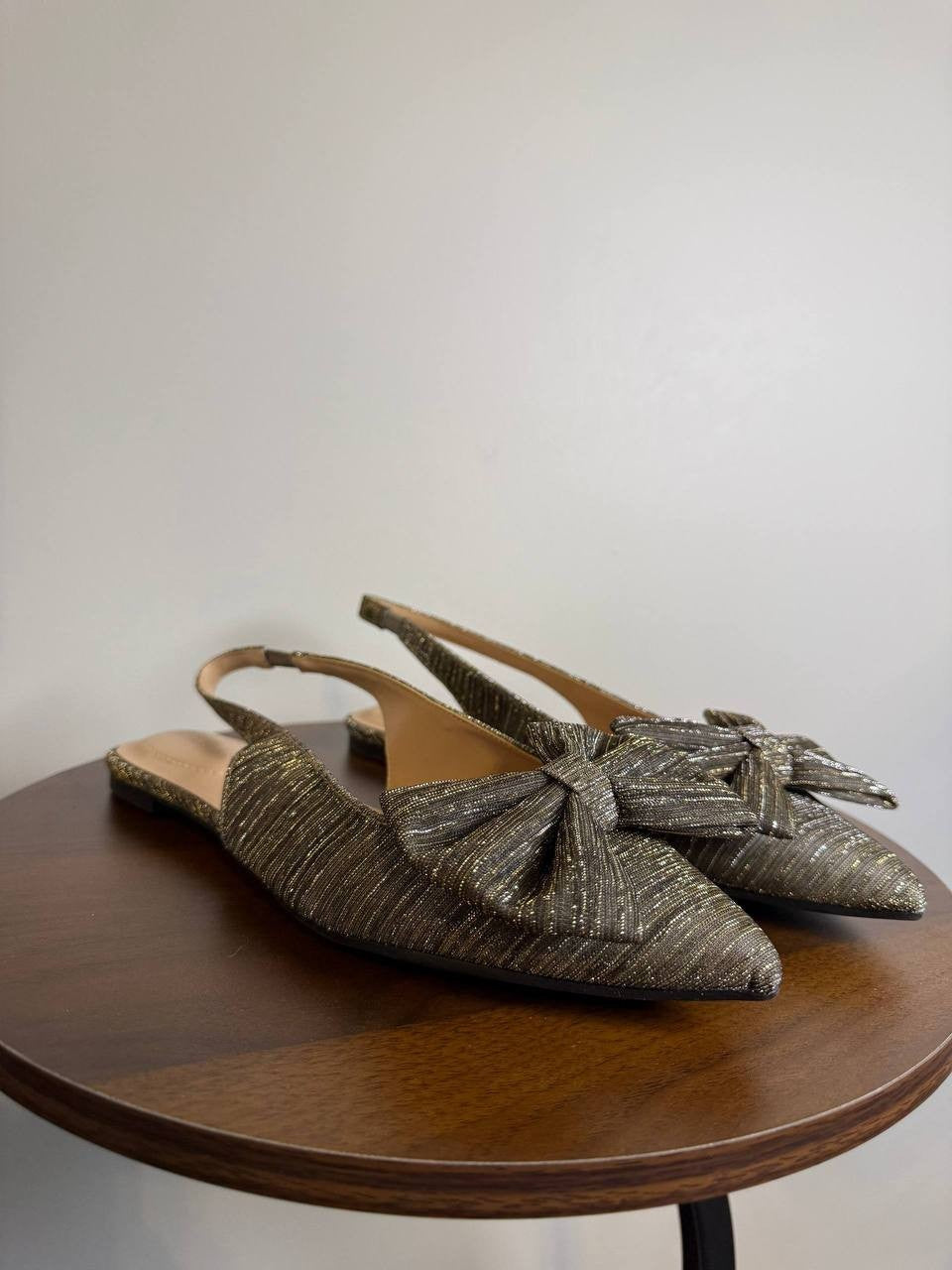 Bandolino Simona Ballet Flats – Bronze – Size 10M – Synthetic – New in Box