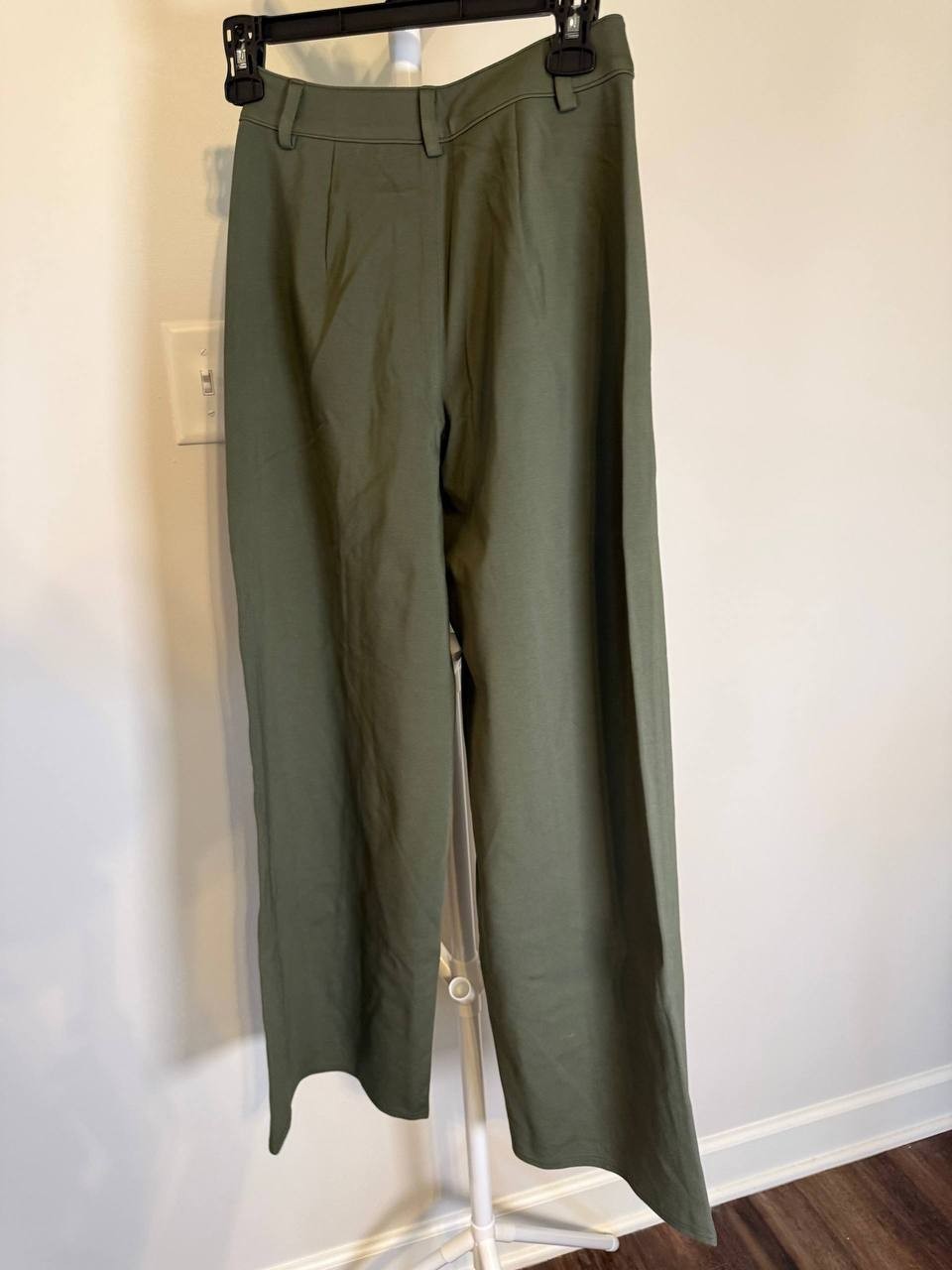 Bar III Petite High‑Leg Wide‑Leg Seamed Ponte Pants – PP – NWT – $59.50