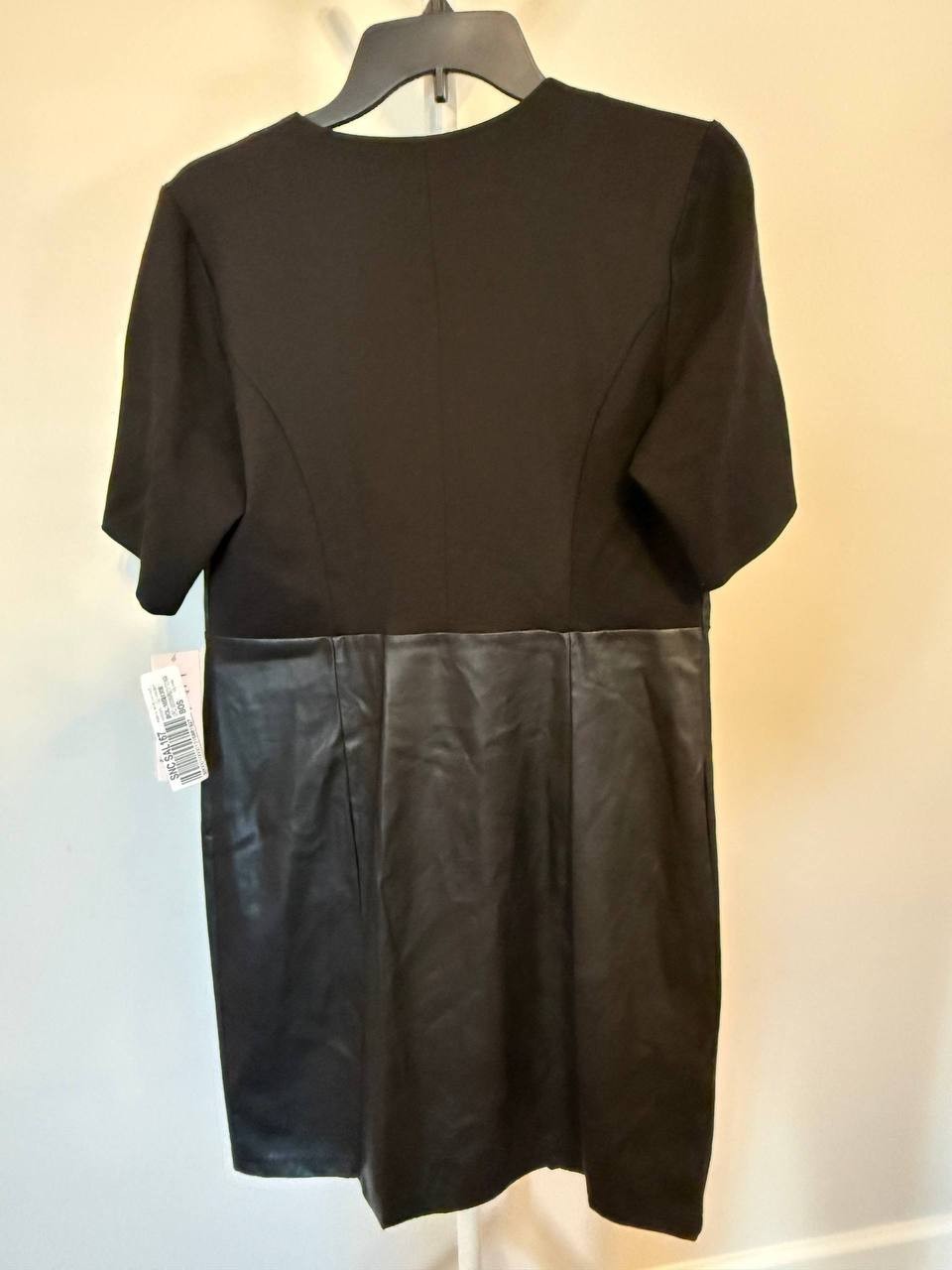 Nanette Faux Leather Zip‑Front Dress – Size 8 – NWT – $91