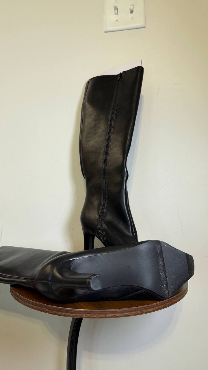 Madden Girl High Dress Boots 9M Black Man‑Made New in Box MSRP $99