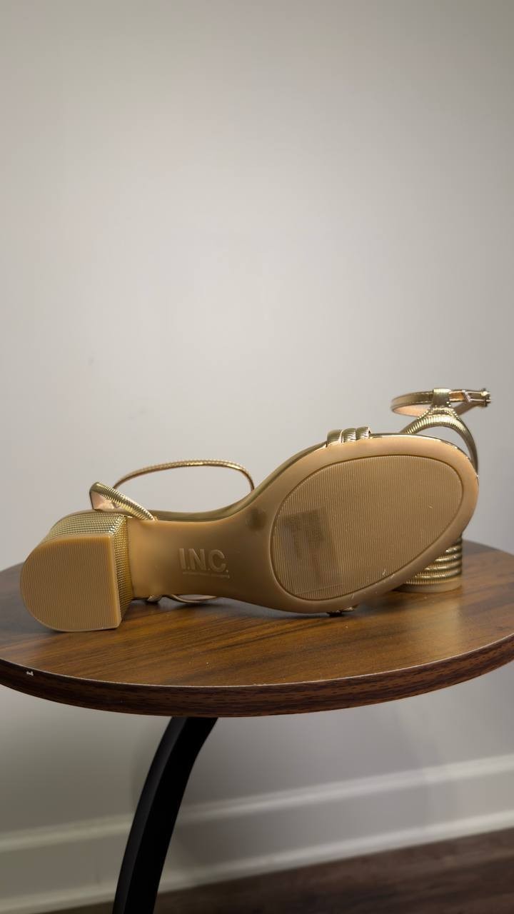 I.N.C.  International  Concepts  Dress  Sandals  Gold  6.5M  New  $80