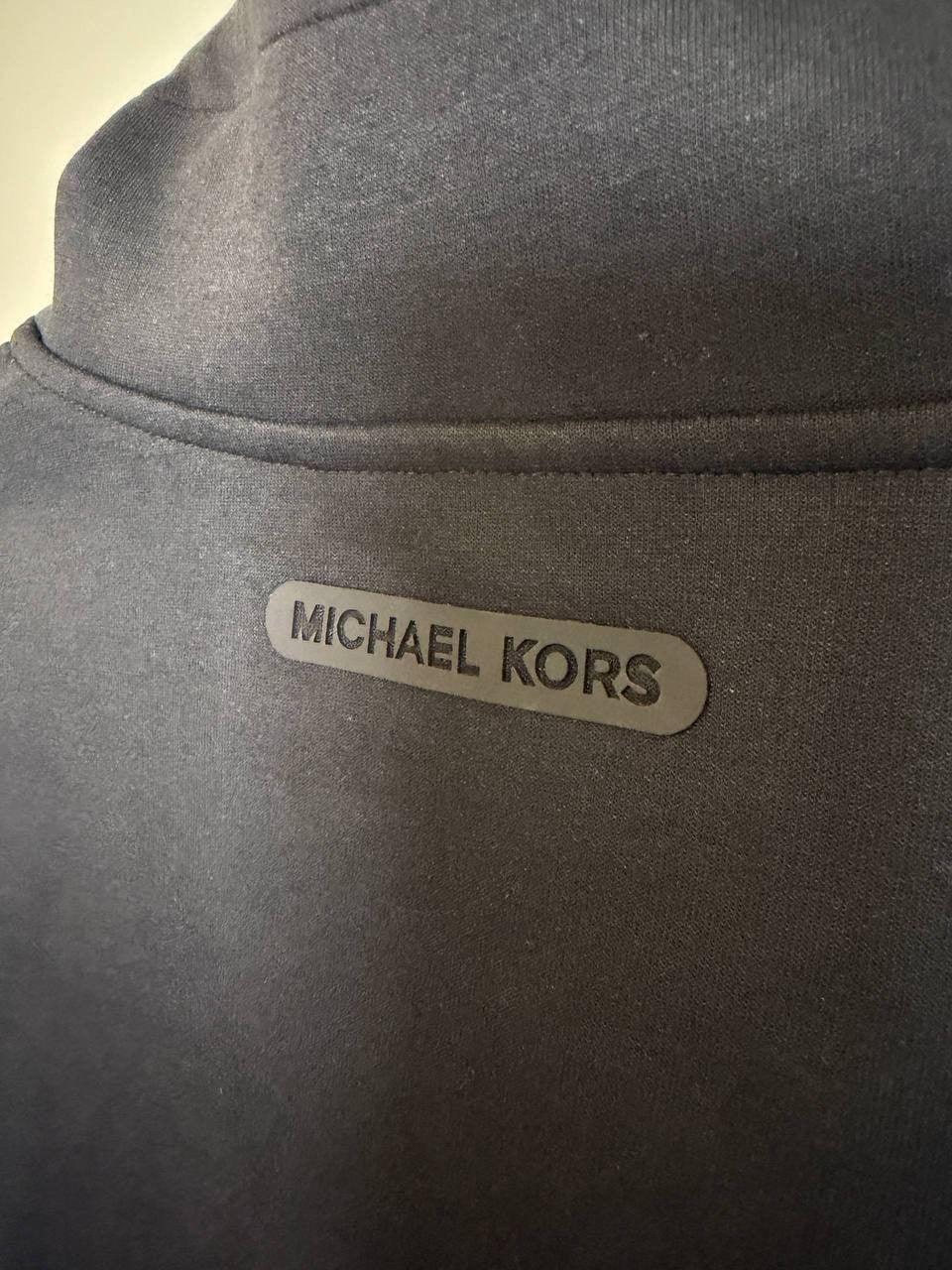 Michael Kors Men’s Half‑Zip Fleece Sweatshirt Black M NWT $148