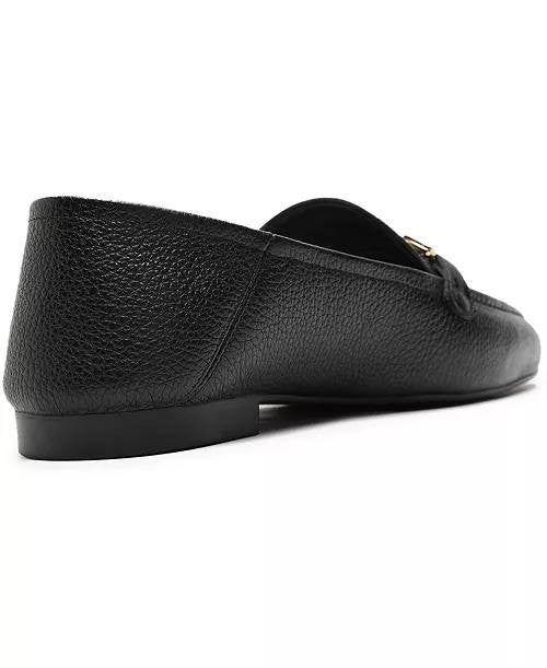 Arezzo Loafers Black Leather Size 8B New in Box $99