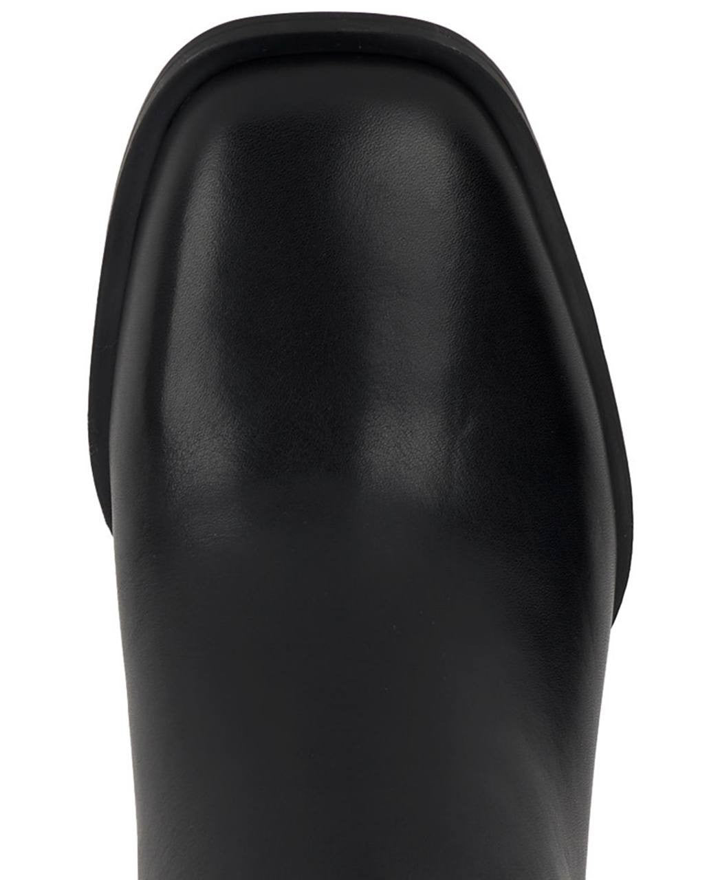 INC Elani Boots 9M Black Beauty Leather Knee‑High Square Toe NIB msrp$189.90