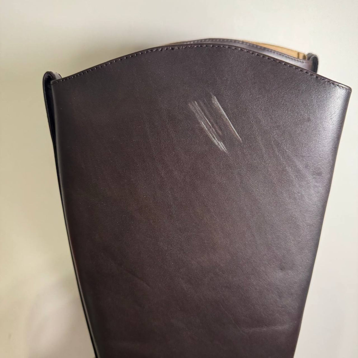 On  34th  Firesse  Riding  Boots  Chocolate  Leather  10M  New  No  Box
