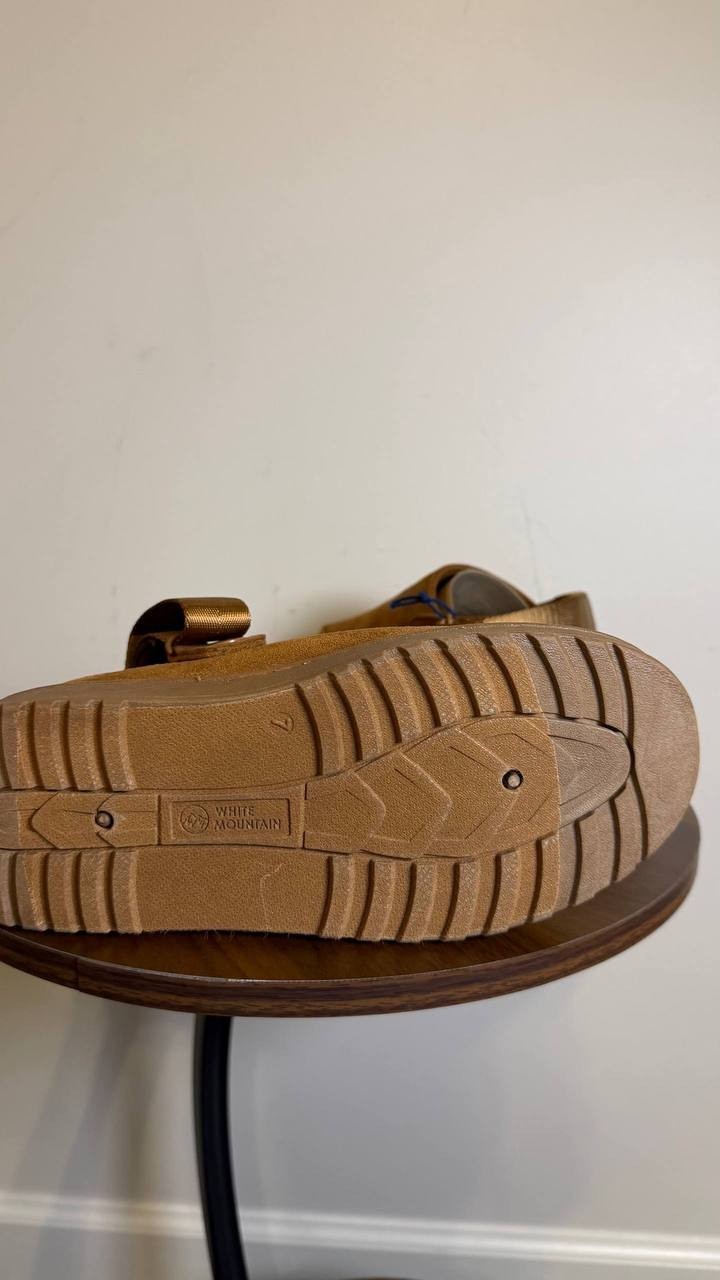 White Mountain Chestnut Polyester Icebound Slingback Clogs 7M NIB MSRP $59