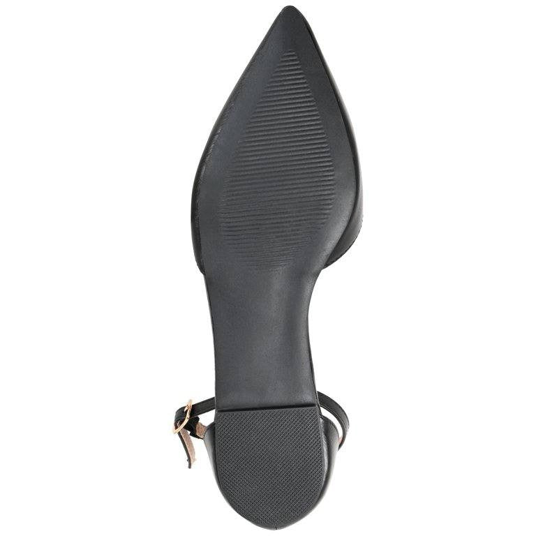 Journee  Collection  Reba  D’Orsay  Flats  Wide  Black  8  New  in  Box  $40