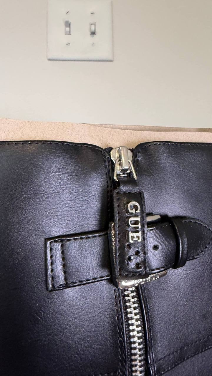 Guess Tall Boots 8.5M Black Man‑Made New in Box MSRP $169