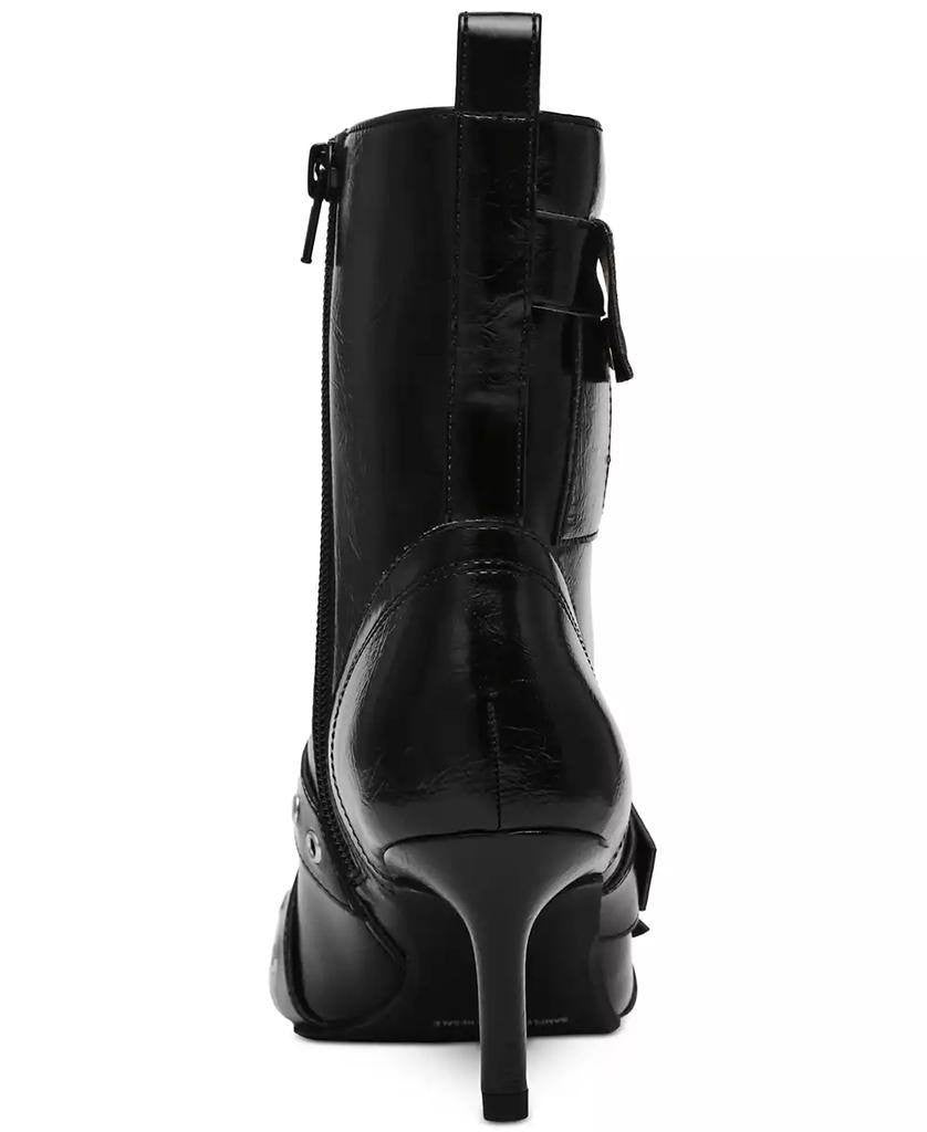 Wild Pair Moonbeam Buckle Booties Black 11M Man‑Made Stiletto MSRP $89.90 NWB