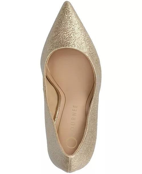 Journee Gold Patent Polyurethane Dress Pumps 8M New in Box MSRP $93
